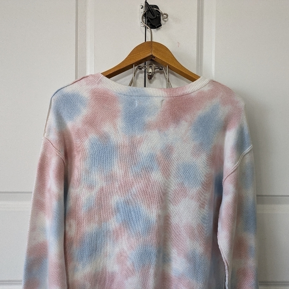Spiritual Gangster Pullover Dress Women's Small Pink Blue Tie Dye Olivia